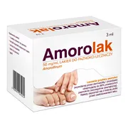 Amorolak, 50 mg/ml, lakier do paznokci leczniczy, 3 ml (1 butelka) https://azcdn.doz.pl/image/d/product/7fe2156e-scale-180x180.webp