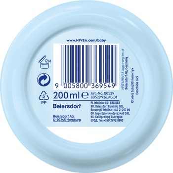 Nivea Baby, krem pielęgnacyjny do twarzy i ciała, 200 ml