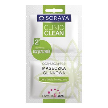 Soraya Clinic Clean, oczyszczająca maseczka glinkowa, 10 ml (2 x 5 ml)