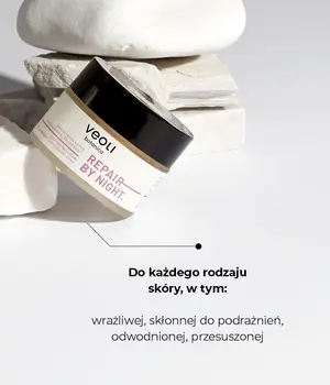 Veoli Botanica Repair By Night, krem z ochroną lipidową na noc, 50 ml