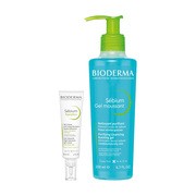 Zestaw Bioderma Sebium, Kerato+, żel-krem przeciwtrądzikowy, 30 ml + Gel Moussant, antybakteryjny żel do mycia twarzy, 200 ml https://azcdn.doz.pl/image/d/product/af75bc53-scale-180x180.png