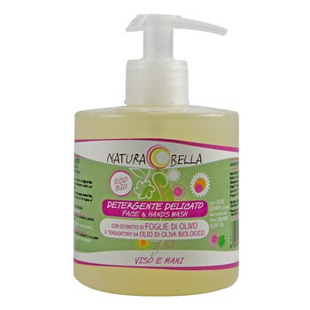 Natura Bella, delikatny płyn do mycia twarzy z wyciągiem z liści oliwnych, 350 ml