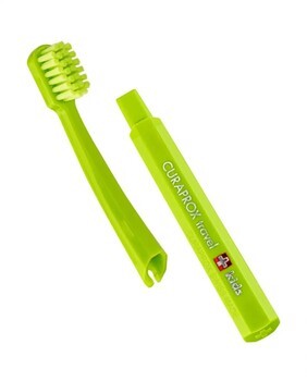 Curaprox Travel Set Kids, zestaw podróżny dla dzieci, zielony, 1 szt.