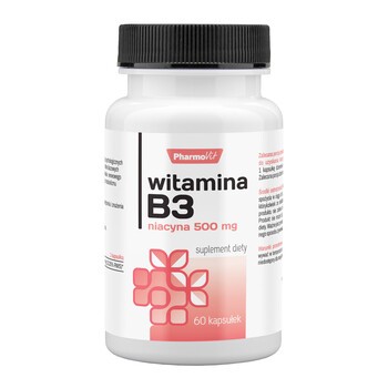 Pharmovit Witamina B3, 500 mg, kapsułki, 60 szt.