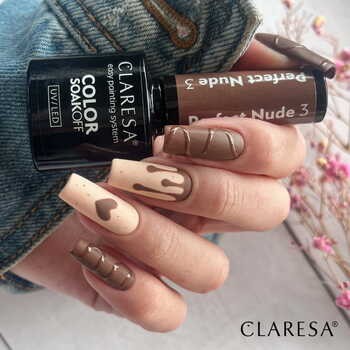 Claresa, lakier hybrydowy, Perfect Nude 3, 5 g