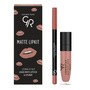 Golden Rose Matte Lipkit, zestaw do makijażu ust, nude, 7,6 g
