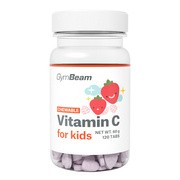 GymBeam Witamina C do ssania dla dzieci, tabletki, smak truskawkowy, 120 szt. https://azcdn.doz.pl/image/d/product/4bb2f4ed-scale-180x180.png