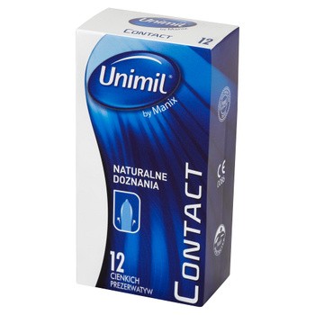 Unimil, Contact, cienkie prezerwatywy, 12 sztuk