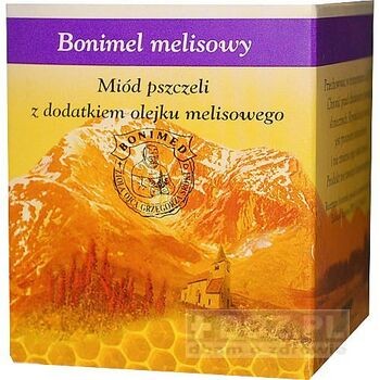 Bonimel, miód z dodatkiem olejku melisowego, 250 g