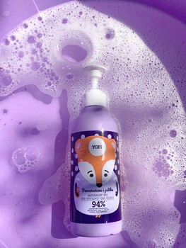 Yope, żel pod prysznic dla dzieci, Pomarańcza i Jabłko, 400 ml