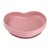 Canpol Babies, silikonowy talerz z przyssawką, Serce, 6 m+,  różowy, 1 szt.
