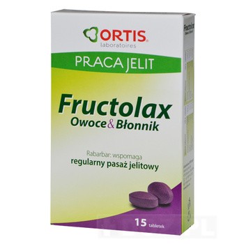 Fructolax Owoce & Błonnik, tabletki, 15 szt