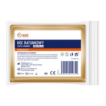 DOZ Product, koc ratunkowy złoto-srebrny, wymiar 160 cm x 210 cm, 1szt.