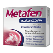 Metafen Rozkurczowy, 40 mg, tabletki, 20 szt.