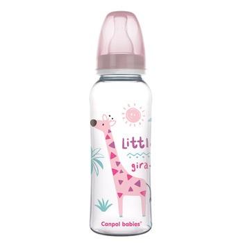 Canpol babies Africa, butelka wąska, dekorowana, 250 ml
