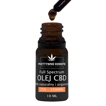 Pozytywne Konopie, olejek konopny CBD 25%, 10 ml