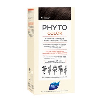 Phyto Color, farba do włosów, 5 jasny kasztan, 1opakowanie