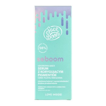 Bielenda FaceBoom Seboom, udoskonalające serum z korygującym pigmentem, 30 ml