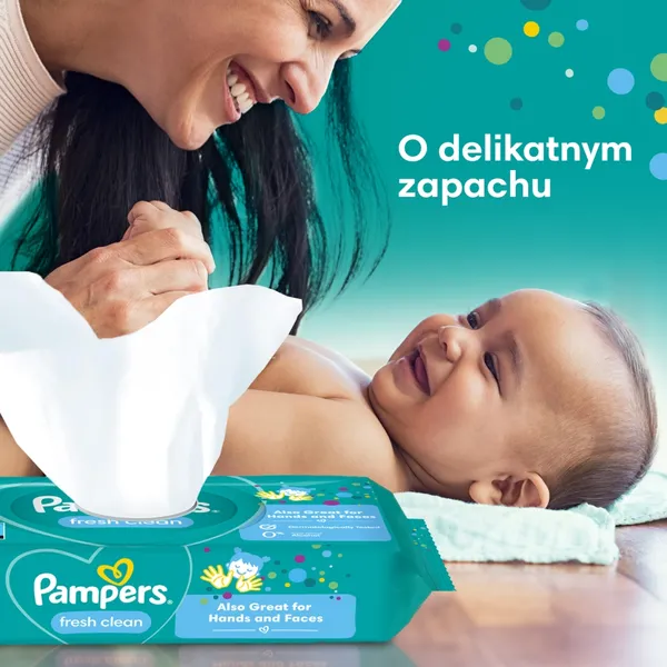 Влажные салфетки Pampers Fresh Clean, для детей, 15 упаковок по 80 шт — фото 3