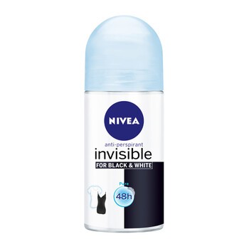 Nivea Invisible For Black & White 48h, antyperspirant, roll-on, 50 ml 