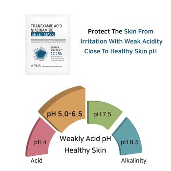 APLB Tranexamic Acid Niacinamide Sheet Mask, rozjaśniająca maska w płachcie z kwasem traneksamowym i niacynamidem, 25 ml