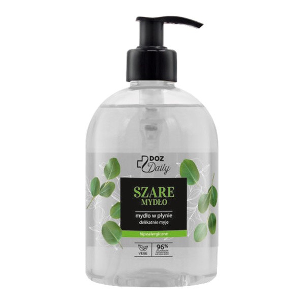 DOZ Daily DOZ Daily, szare mydło w płynie, hipoalergiczne, 490 ml — Składniki i ocena
