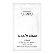 Ziaja Kozie Mleko, maska-mleczny kompres, skóra sucha, 7 ml (saszetka)
