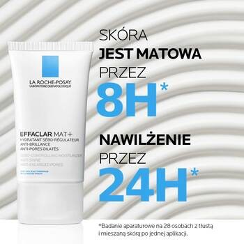 La Roche-Posay Effaclar Mat, seboregulujący krem przeciw błyszczeniu skóry, 40 ml