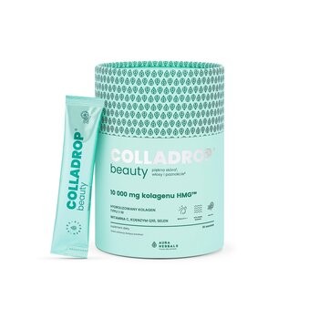 Colladrop Beauty, Kolagen HMG 10000mg, saszetki z proszkiem, smak mojito, 30 szt.