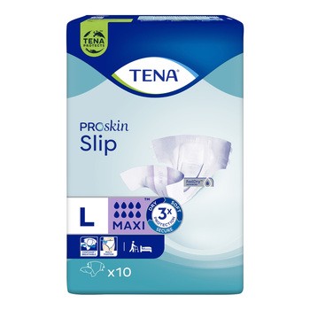 TENA ProSkin Slip Maxi, pieluchomajtki, rozmiar L, 10 szt.