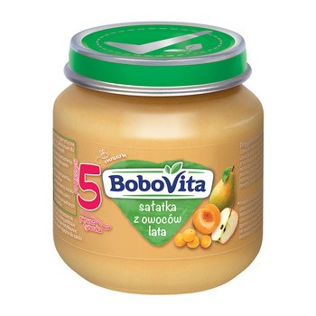 BoboVita, przecier sałatka z owoców lata, 5 m+, 125 g