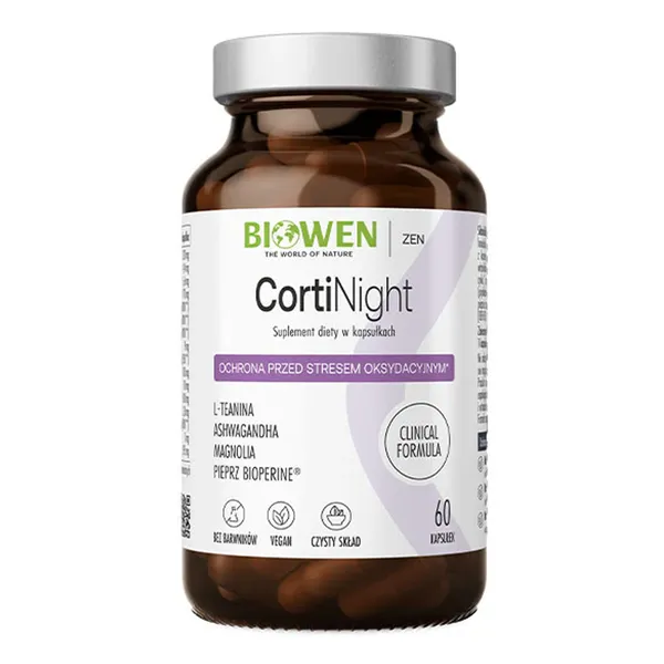 Ашваганда Biowen CortiNight, с L-теанином и мелиссой, 60 капсул