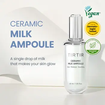 Tirtir Ceramic Milk Ampoule, serum nawilżające, 40 ml