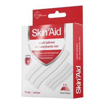 Skin Aid, paski jałowe do zamykania ran, 11 szt.