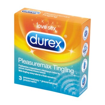 Durex Pleasuremax Tingling, prezerwatywy, 3 szt.