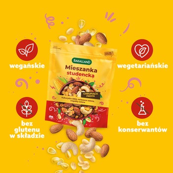 Bakalland, Mieszanka studencka, Chrupiąca Fiesta, 120 g