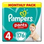 Pampers Pants 4, pieluchomajtki dla dzieci (9-15 kg), 176 szt.
