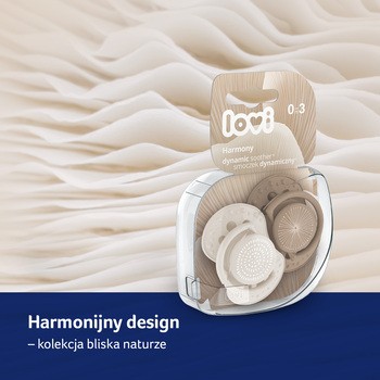 Lovi Harmony Girl, silikonowy smoczek dynamiczny 0-6 m, 2 szt.