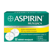 Aspirin Musująca (Ultra Fast), 500 mg, tabletki musujące, 12 szt.