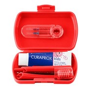 Curaprox Travel Set Kids, zestaw podróżny dla dzieci 6-12 lat, czerwony, 1 szt. https://azcdn.doz.pl/image/d/product/870df64f-scale-180x180.png