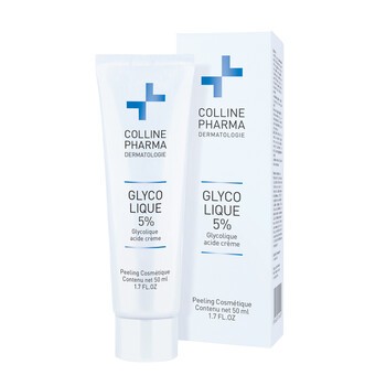 Colline Pharma Dermatology Glycolique 5%, peeling w kremie, 50 ml