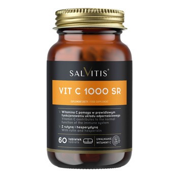 Salvitis Vit C 1000 SR (Witamina C 1000 SR), tabletki powlekane, 60 szt.