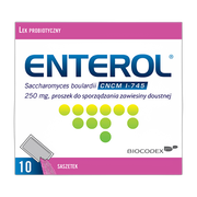 Enterol, 250 mg, proszek do sporządzania zawiesiny doustnej, 10 saszetek