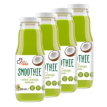 Zestaw 4x Plan by DOZ Smoothie o smaku kokos, pistacja, szpinak, 300 ml