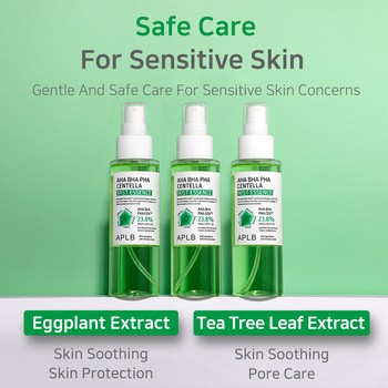 APLB AHA BHA PHA Centella Mist Essence, mgiełka-esencja do twarzy z kwasami i wąkrotą azjatycką, 105 ml
