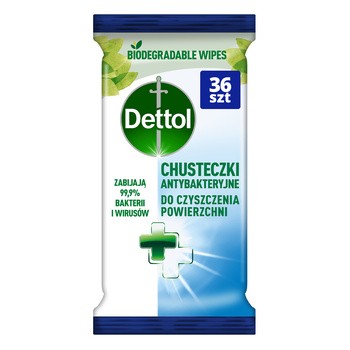 Dettol chusteczki do mycia i dezynfekcji powierzchni, original, 36 szt.