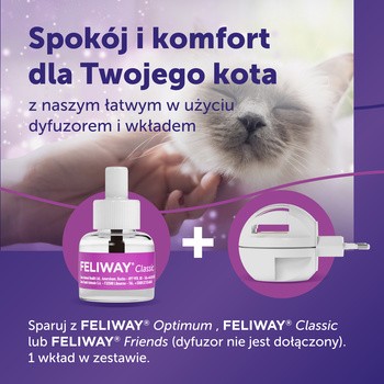 Feliway Classic, wkład uzupełniający 48 ml, 1 szt.