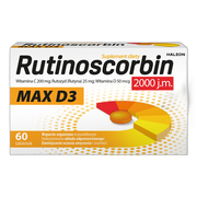 Rutinoscorbin Max D3, tabletki, 60 szt.
