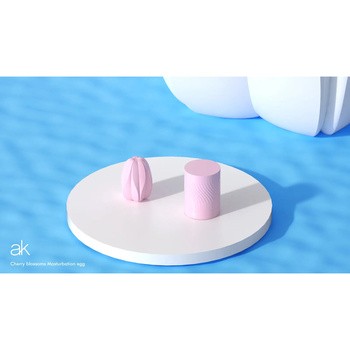 After Kiss Masturbation Egg Cherry Blossom, masturbator, brush, 1 szt.