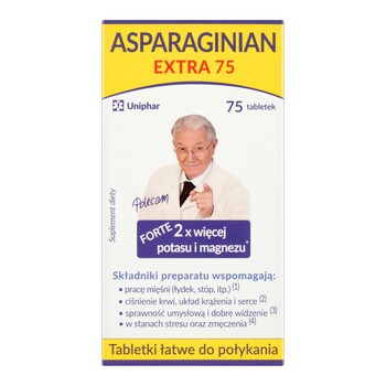 AsparaginianExtra, tabletki, 75 szt.
